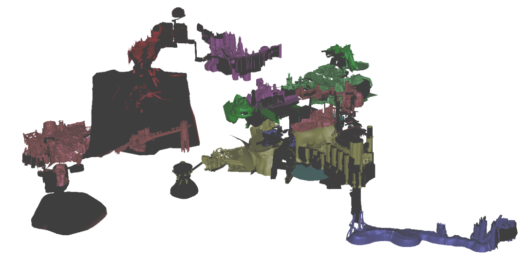 《黑暗之魂》3D地图模型