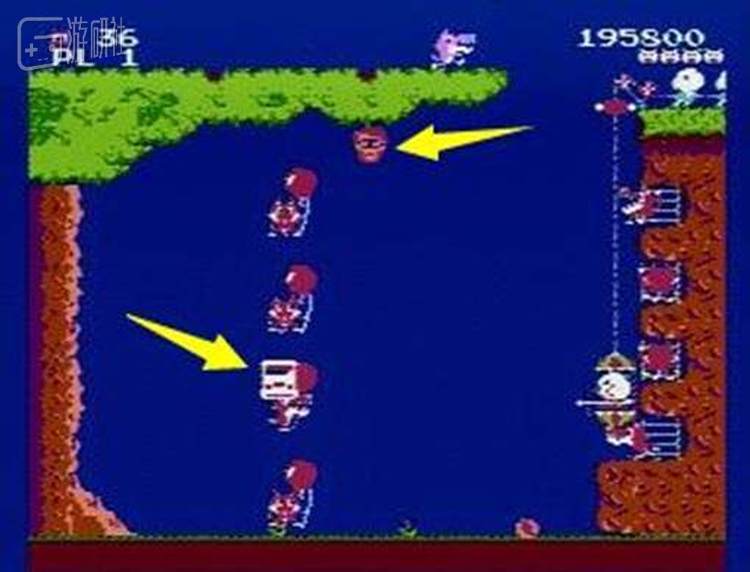 游戏中的中本伸一（上）和红白机（下）