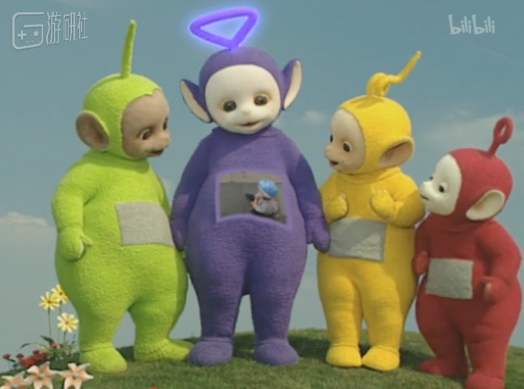 “真实记录”中天线宝宝通过屏幕观看视频