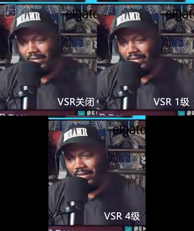 国外主播在直播测试时的对比效果