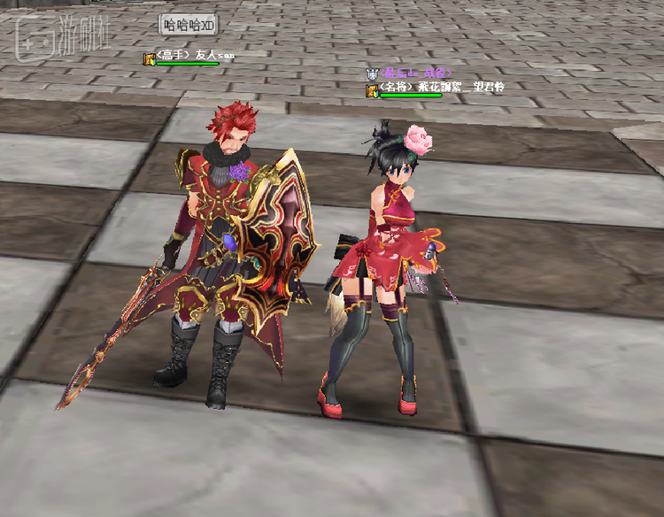 第一次进入游戏时，我便在广场上巧遇了和朋友聊天的友人桑