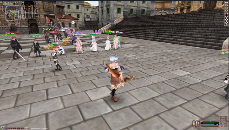 战斗之外的闲暇时光，玩家们通常汇聚在首都或是中立地区发呆、闲聊，展示自己的新时装