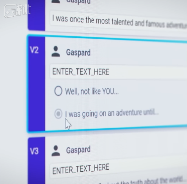 输出：“我曾踏上一场冒险，直到……”