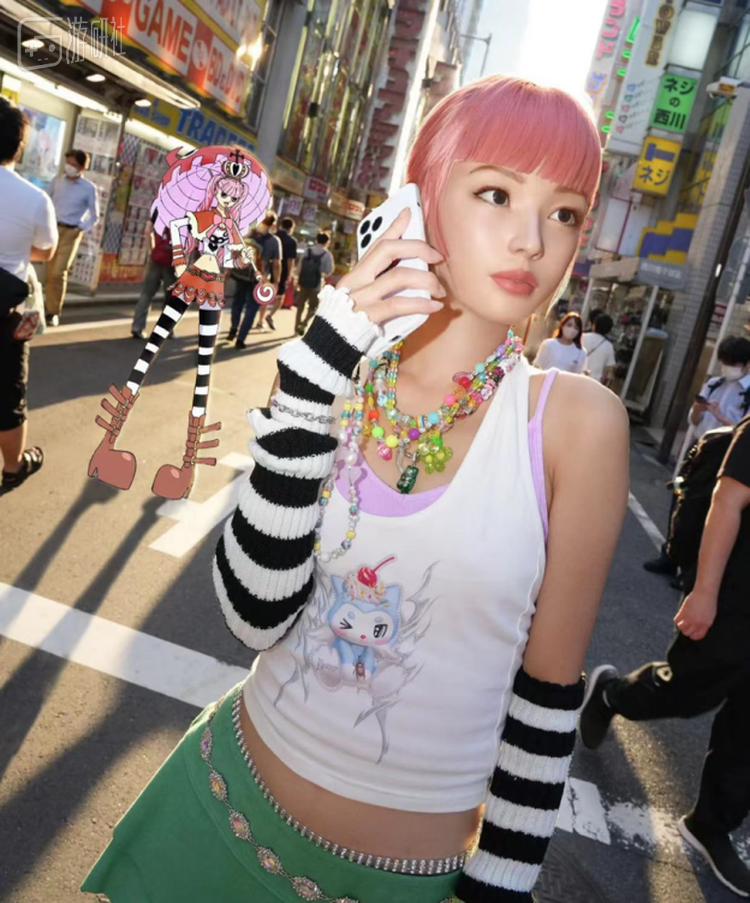 数字人IMMA与纸片人佩罗娜的互动