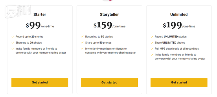 HereAfter AI支持终身买断制