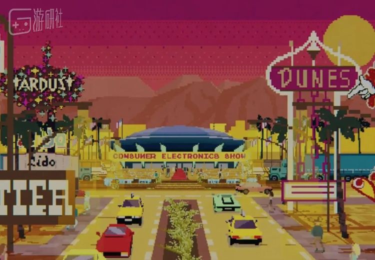 电影中有不少场景都用上了像素画处理