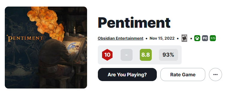 IGN满分，Metacritic均分88，Steam 95%好评