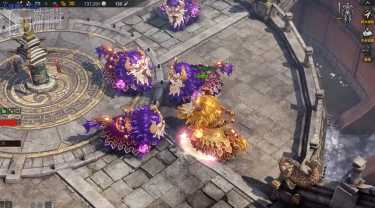 还安排了让玩家参与狮王争霸的桥段