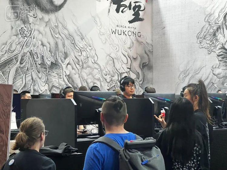 整个展位都是这种布置