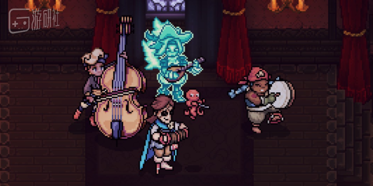 酒馆中的演奏乐队会将游戏的电子音BGM转换成真实乐器版本，演奏动画甚至会与实际的声部同步