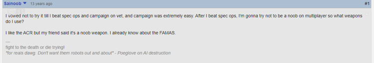 13年前发布于GameFAQs论坛的一则帖子写道：  “我喜欢ACR，但我的朋友说它是把轮椅”
