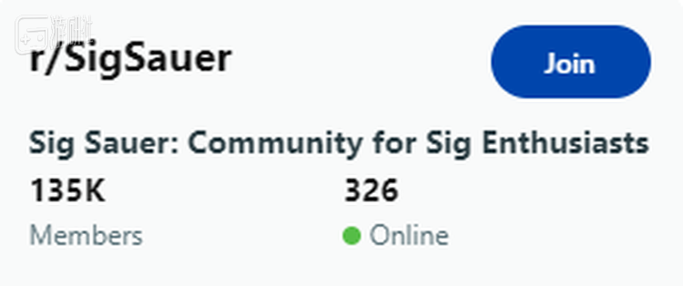 围绕枪械大厂西格•绍尔建立的Reddit子版块 ，拥有超过13万名成员