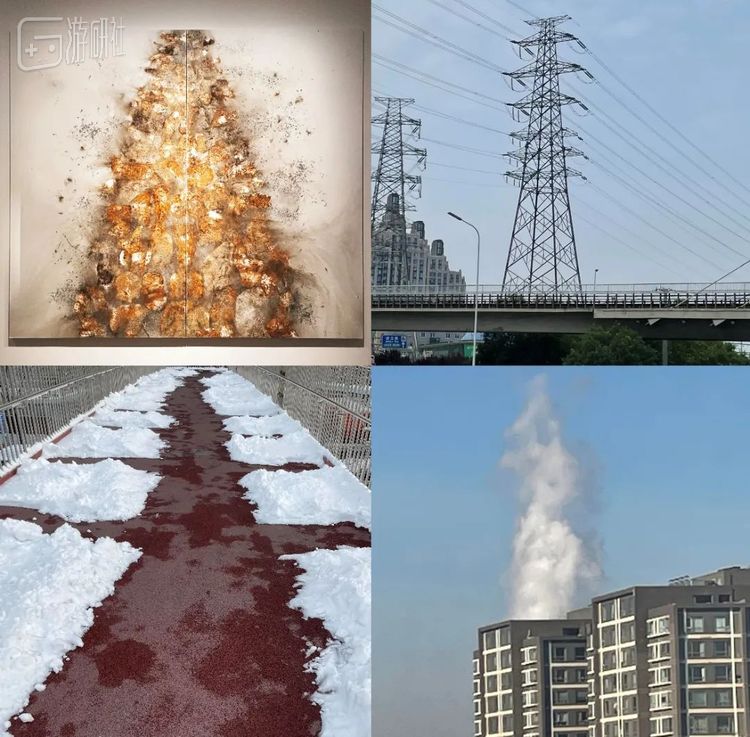 或是美术馆的画和扫雪后的天桥