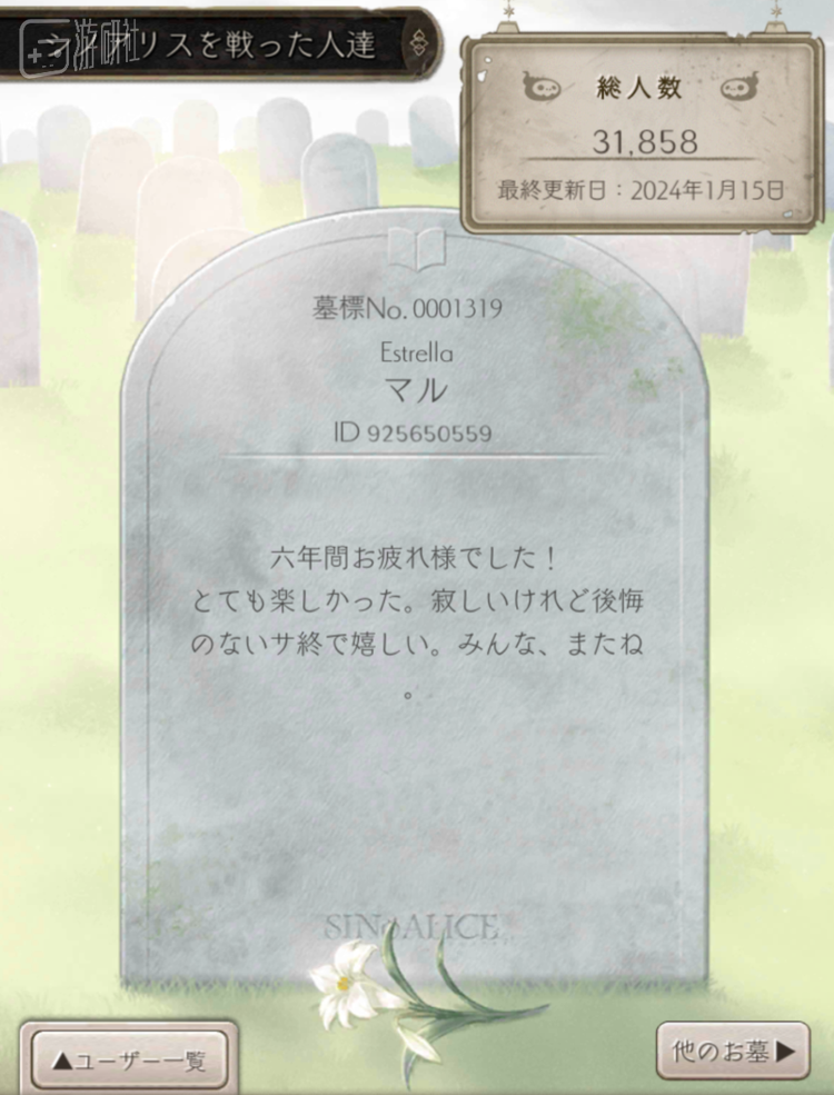 共有31858名玩家陪着这款游戏走到了最后