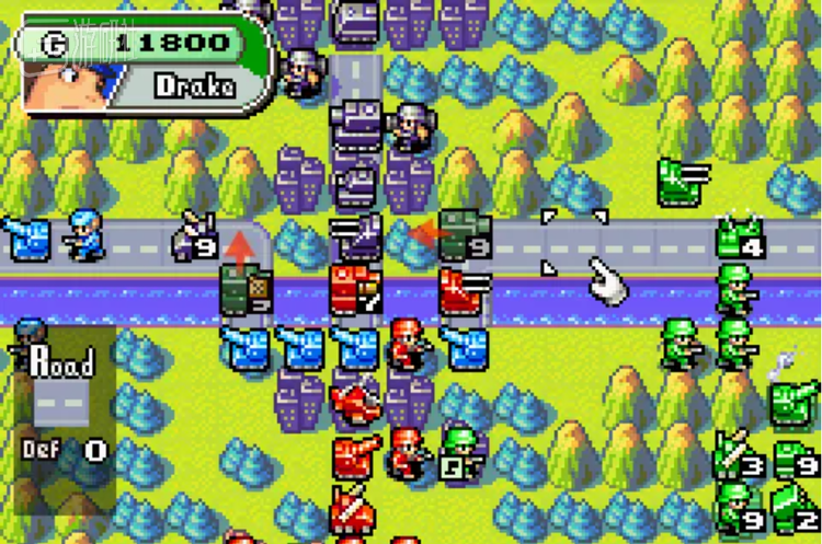 曾于GBA和NDS平台发行的任系战棋代表《高级战争》系列