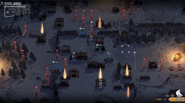 游戏中大部分关卡的地图广袤，敌人数目众多，可分为多个小队行动