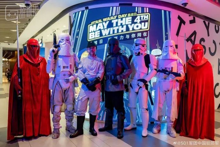 世界上最专业的星球大战帝国军道具扮装组织，图片来自501军团中国驻防军过往活动