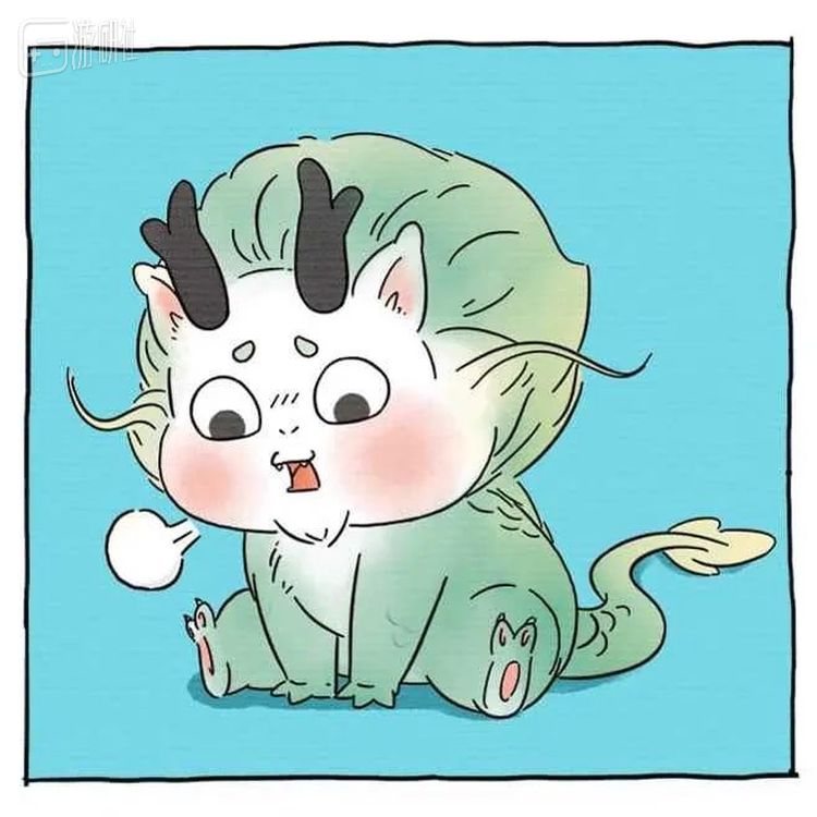 画师童年Nora的“嗷呜龙宝”长这样