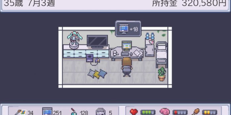 苦逼的独立游戏开发者，决定把自己的人生做成游戏