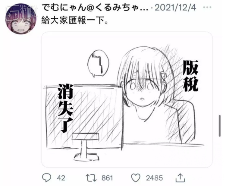 然后把版权费也亏没