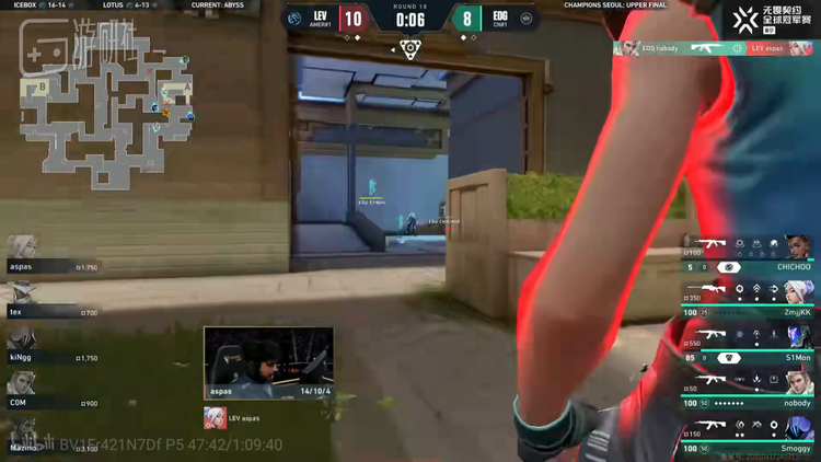 胜决，nobody手撕LEV决斗者aspas的大狙