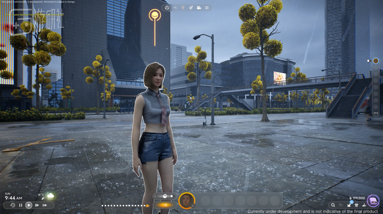 游戏中的天气系统会对各种材质产生影响