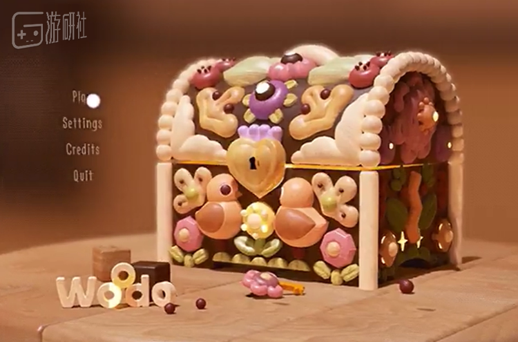 游戏初始页面的宝箱，也是由玩家填色的