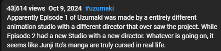 “伊藤润二的漫画好像真的被诅咒了”