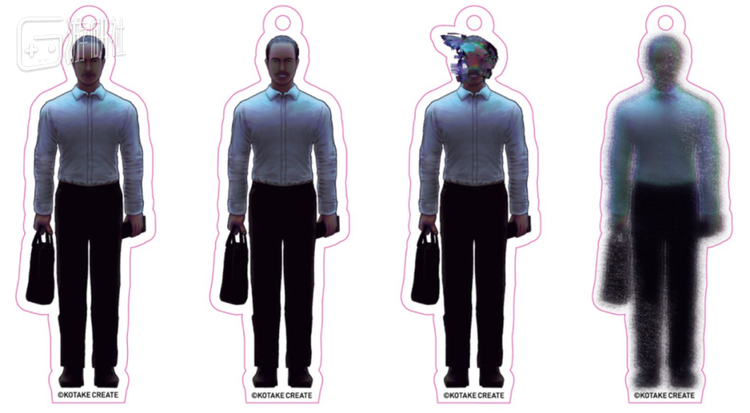 周边里形象显然经过美化，地中海发型改得不明显