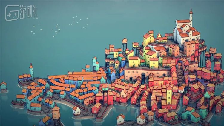 2021年的《城镇叠叠乐》是个典型的造景游戏