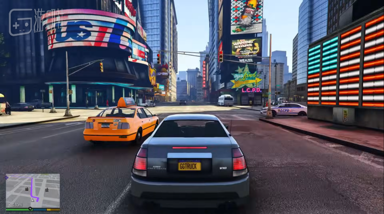 写有LCPD（自由城警局）字样的警车——Youtube@Games & Graphics