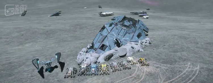 游戏中有个著名的“飞船墓场”，距离其他星系都超过100光年，常规飞船只能通过“超载跃迁”进入，但却无法离开，是名副其实的死亡陷阱，同时也是打卡圣地。