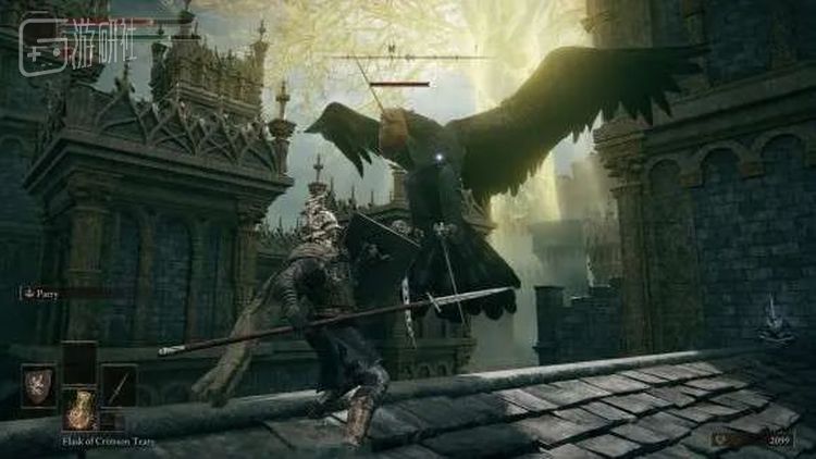 《艾尔登法环》中飞行敌人俯冲的瞬间往往伴随着镜头剧烈运动