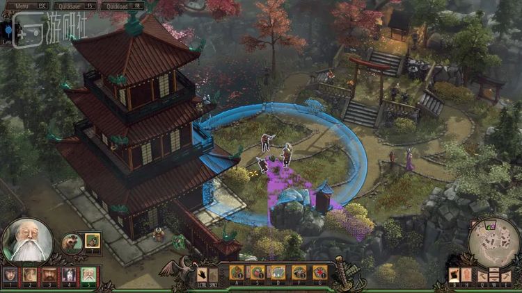 在《影子战术》可搭配不同角色的特性和战术，完成潜入和刺杀任务