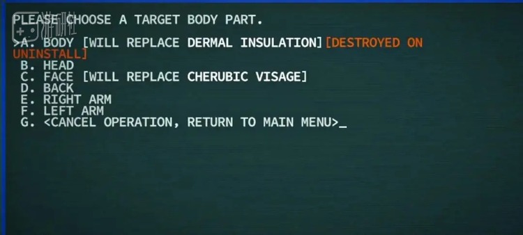 “请选择你要修改的身体部分”