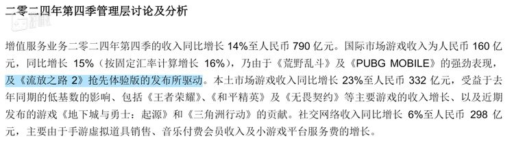 《流放之路2》的成绩也被腾讯近期的财报提及（腾讯于2018年收购了GGG，并保持其独立运营）