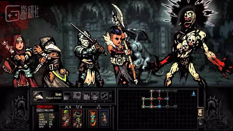 《暗黑地牢》的气氛绝佳，很传神地刻画了那种叫让人阴暗不适发狂的感觉