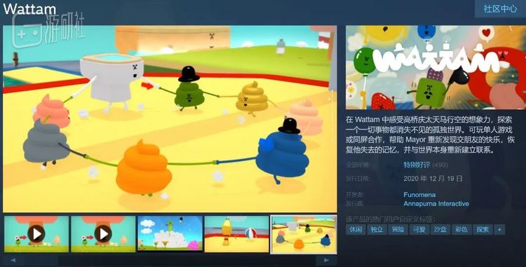 《Wattam》是高桥庆太加入圣莫尼卡期间设计的作品
