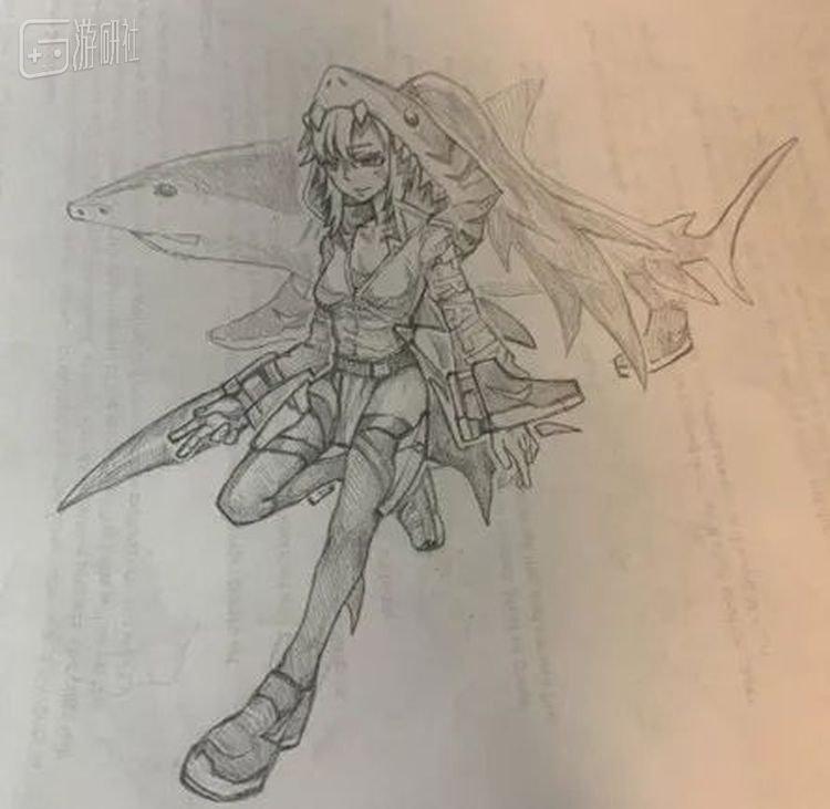 这张国内用户的手绘二创下，还能看到若隐若现的英语课文