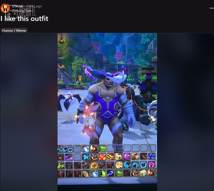 国服一些整活式的搭配也得到了不少外服玩家的好评