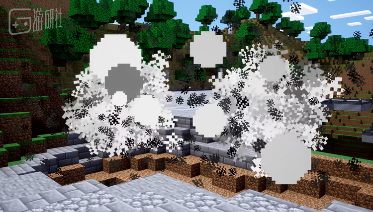 比如在《我的世界》主题第三圈，苦力怕会炸开部分赛道