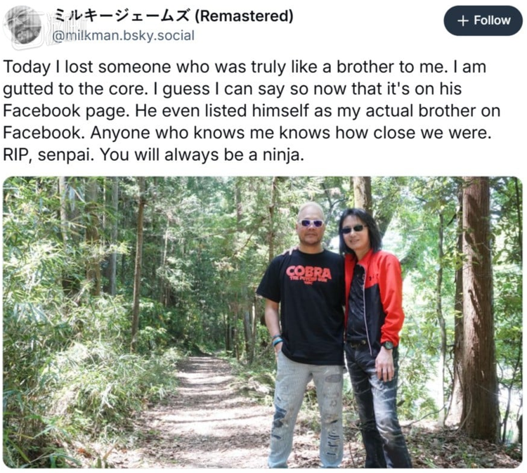 板垣伴信生前好友詹姆斯米尔克 （James Mielke）