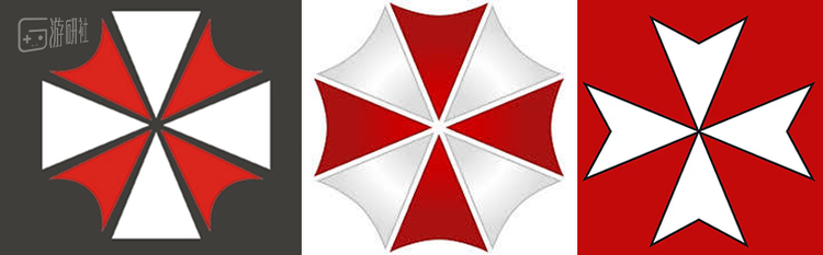 左：六夫丁，中：保护伞，右：马耳他十字