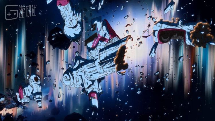 就连过场动画中飞船爆炸的画面也保留着手绘的粗粝感