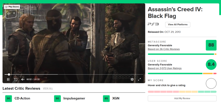 原作的MC评分在整个系列里也一直名列前茅