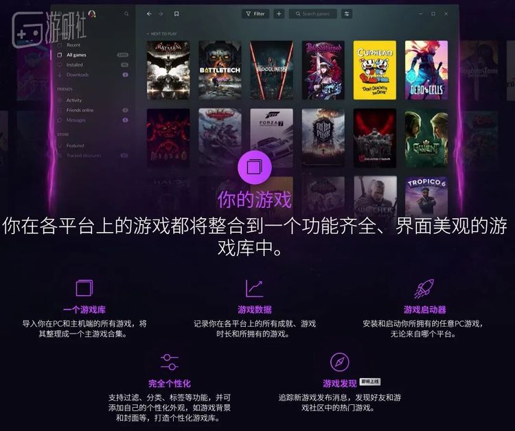GOG的客户端GOG GALAXY 2.0其实做得挺不错，尤其在游戏整理方面有许多Steam所不具备的功能，对中国玩家而言，短板主要还是在于网络连接问题