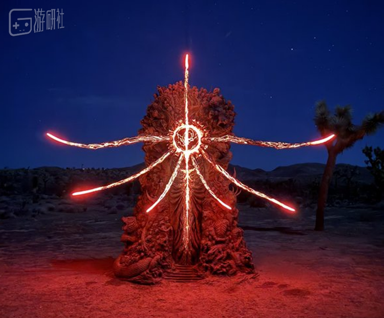 拉瑞安去年底为《神界》新作公布而准备的预热雕像，也是一看就做工不菲