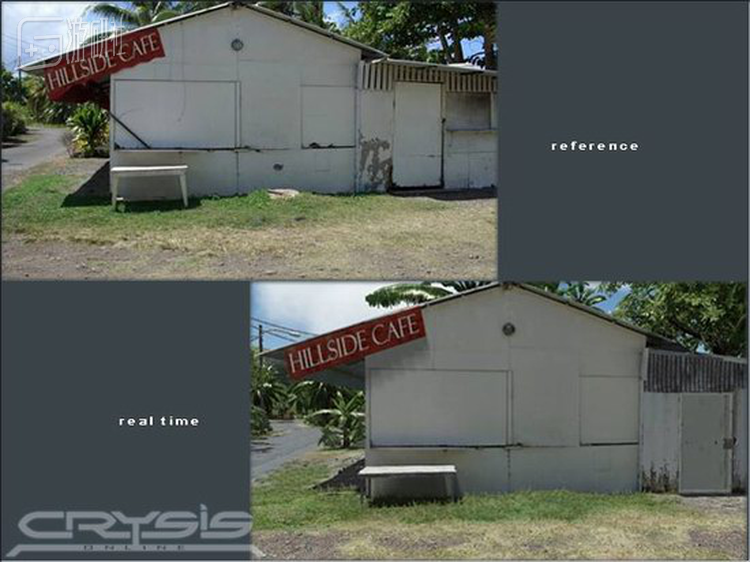 上图为照片，下图为模拟画面