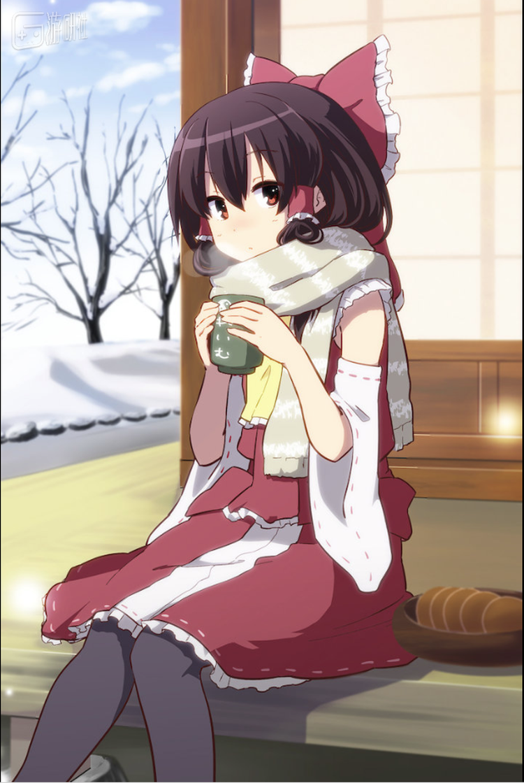 二次元爱豆---博丽灵梦 画师：れおん p站ID31969952