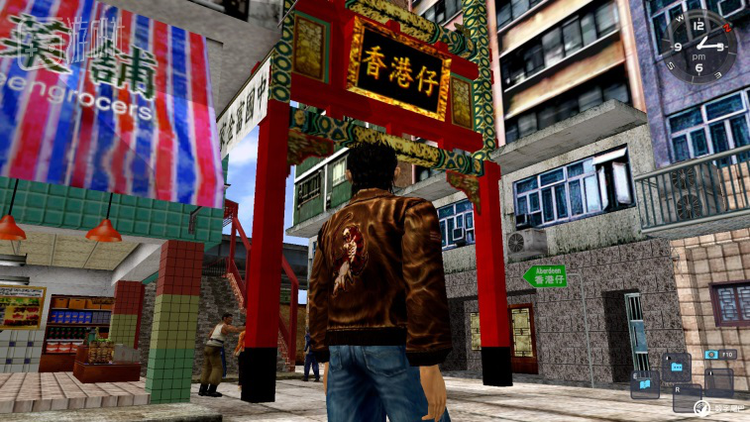 莎木2中美丽的香港街市 放在如今画面也不算过时